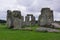 Amesbury, Wiltshire UK: the circle of vertical stones of Stonehenge