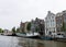 Amesterdam, Holland â€“ 2019. Amsterdam Houseboats on the banks of the Amstel River