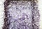 Amethyst druse, amethyst crystals close up view,