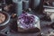 Amethyst Druze on a witch`s altar
