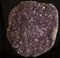 Amethyst Rock Crystals Geode Mineral Black Background