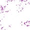 Amethyst Round Vector. Lavender Bubble Celebrate. Violet Confetti Random. Plum Falling Background. Mauve Texture Explosion. Birthd