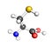 Amino acid cysteine molecular structure