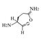 The amino acid Glutamine. Amino acid glutamine chemical molecular formula. Vector illustration on isolated background