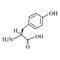 The amino acid Tyrosine. Chemical molecular formula of Tyrosine amino acid. Vector illustration on isolated background