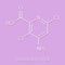 Aminopyralid herbicide molecule. Skeletal formula