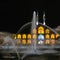 Amir Chakhmaq Complex square and fountain at night, Yazd Iran