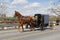 An Amish carriage in Lancaster County, Pennsylvania