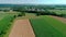 Amish Cemetery Countryside and Farmlands as Seen by Drone