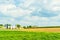 Amish country farm barn field agriculture in Lancaster, PA US