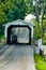 Amish Covered Bridge Buggy Going Through It