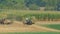 Amish family farm harvesting it\'s corn crop