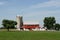 Amish farm and barn in Lancaster, PA