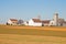 Amish farm barns and silo