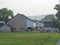 Amish historic stone barn with ventilation and light slats