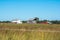 Amish Homestead On A Clear Autumn Day.