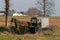 Amish horse buggy drawn by a beautiful brown horse, Lancaster County, PA