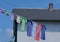 Amish People Clothing Hanging on Clothesline Pennsylvania Dutch County US