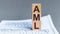 AML abbreviation stands for Anti Money laundering, on wooden blocks