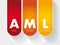 AML - Anti Money Laundering acronym concept