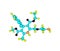 Amlodipine molecule isolated on white