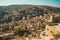 Amman city, Jordan capital. Aerial view from Citadel hill. Urban landscape. Residential area. Arabic architecture. Eastern city. T