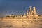 Amman - September 29, 2018: Roman Citadel in the center of Amman, Jordan