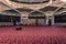 Amman - September 30, 2018: Inside the prayer hall of the Mosque of King Abdullah I in the center of Amman, Jordan