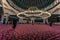 Amman - September 30, 2018: Inside the prayer hall of the Mosque of King Abdullah I in the center of Amman, Jordan