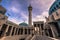 Amman - September 30, 2018: Mosque of King Abdullah I in the center of Amman, Jordan