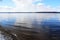 Ammersee Bavarian lake near Munich, winter view