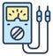 Ammeter, ampere meter Isolated Vector Icon That can be easily edited in any size or modified.