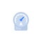 ammeter icon on white, vector