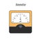 Ammeter is a physical device for measuring the current in the electrical circuit