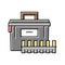 ammo box color icon vector illustration