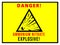 Ammonium nitrate Danger warning sign