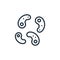 amoeba icon vector from microorganism concept. Thin line illustration of amoeba editable stroke. amoeba linear sign for use on web