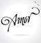AMOR hand lettering (vector)