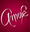 AMORE hand lettering (vector)