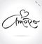 AMORE hand lettering (vector)