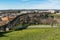 Amoreira aqueduct in elvas city in portugal