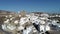 Amorgos island- Aerial view of Chora village. Greece, Cyclade