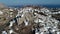 Amorgos island- Aerial view of Chora village. Greece, Cyclade