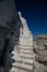 Amorgos island, old village Chora steps, Greece