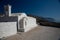 Amorgos island, old village white church, Greece