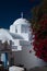 Amorgos island, old village white church, Greece