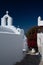 Amorgos island, old village white church, Greece