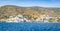 Amorgos village along the waterfront, Greece.