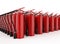 Amount of fire extinguishers in a row