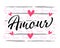 Amour France, Love graphic design for apparel